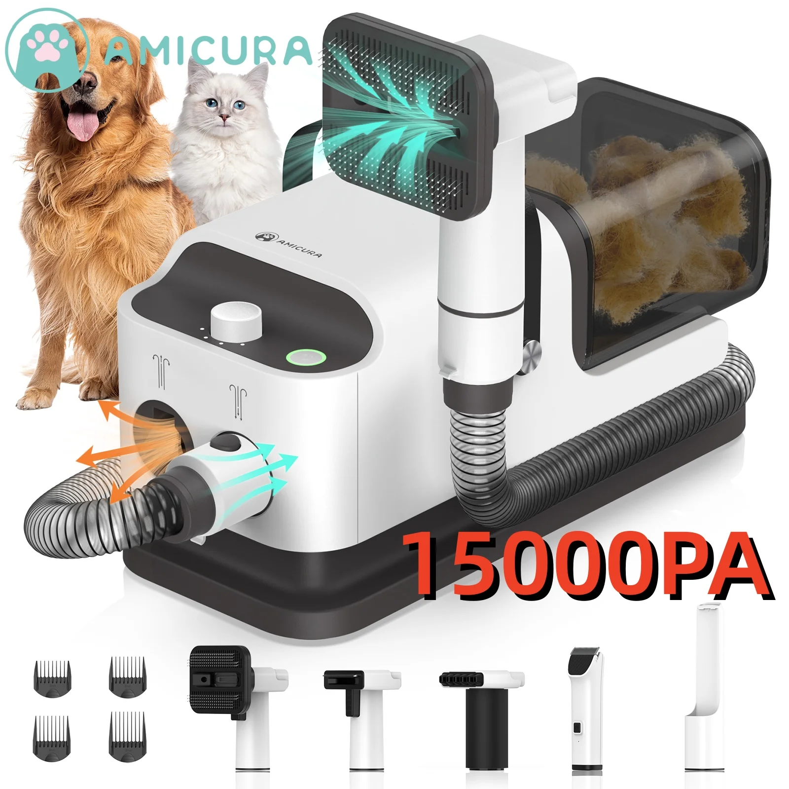 Amicura P1 Grooming Vacuum Set 1