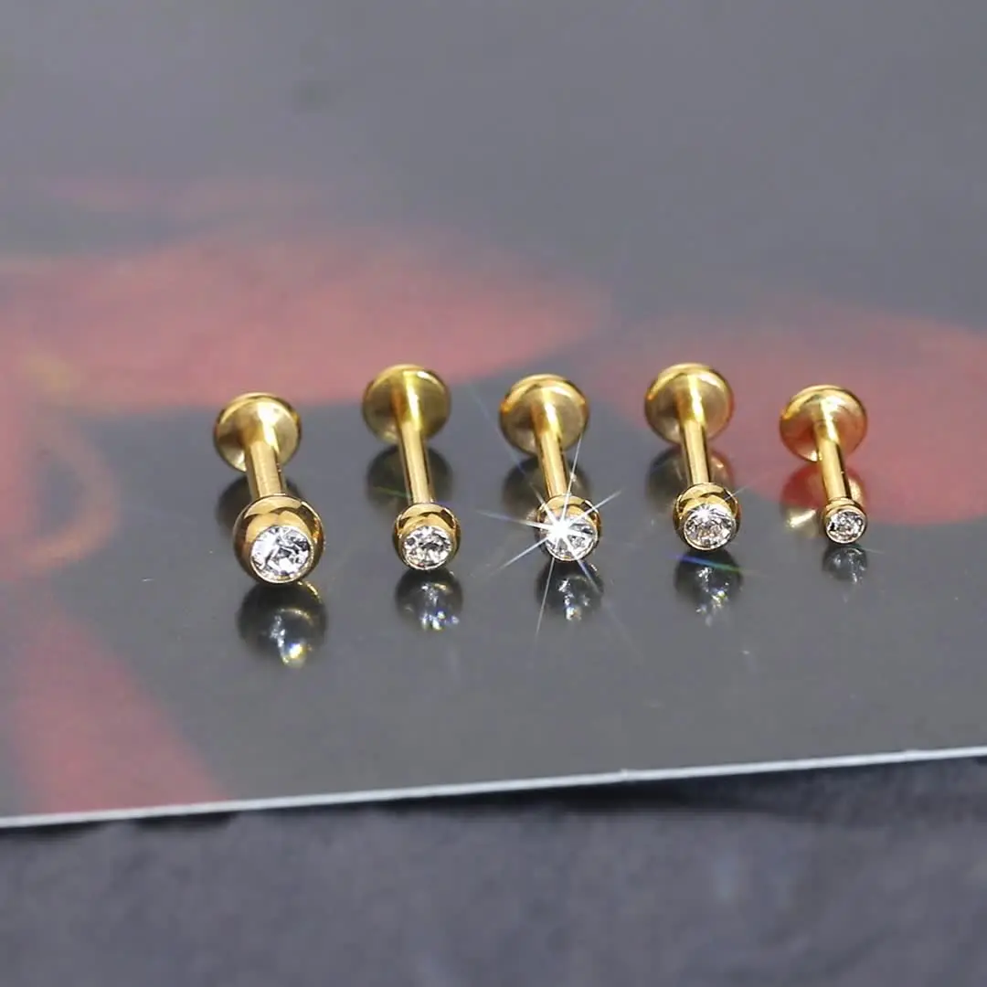 NewkeepsR 1,2mm G23 titanium lipringen coole klassieke labret