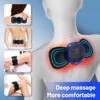 EMS Neck Massager Electric Muscle Stimulator Cervical Sticker Massage Patch Low Frequency Pulse Masajeador Pads Body Pain Relief 4