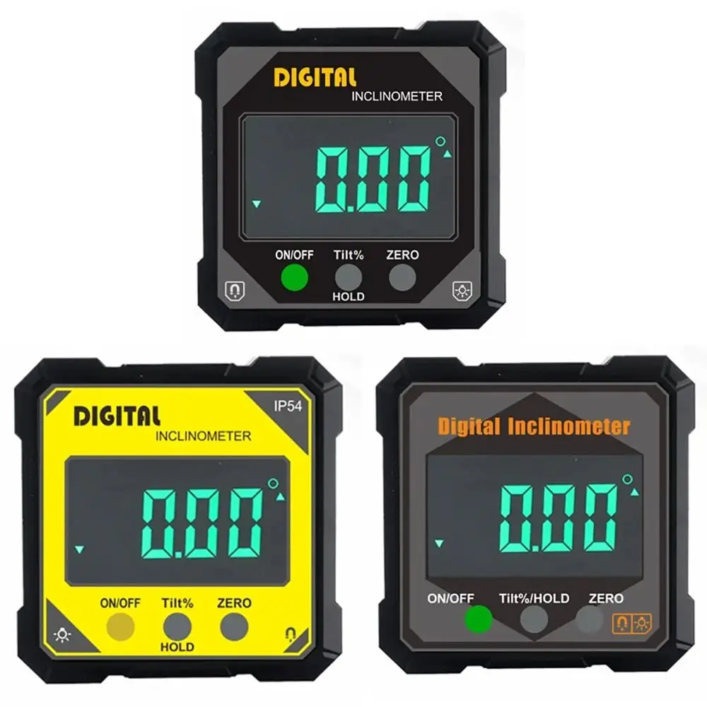 1Pcs Multifunctional Digital Inclinometer Electronic Magnetlc 360-degree Measurement Digital Angle Finder IP54 Waterproof
