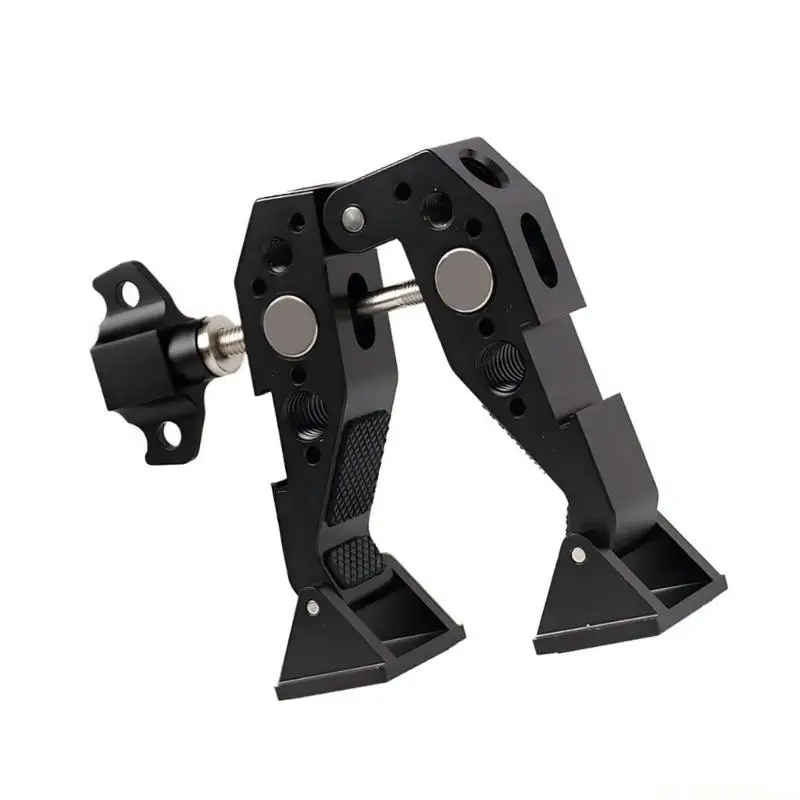 E56B 알루미늄 대형 핫슈 클램프 1/4 3/8 스레드 카메라 마이크 보안 장착