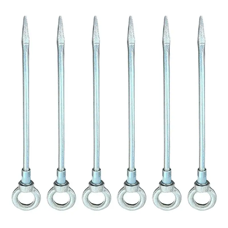 

6 шт., металлические крепления для палатки, из углеродистой стали