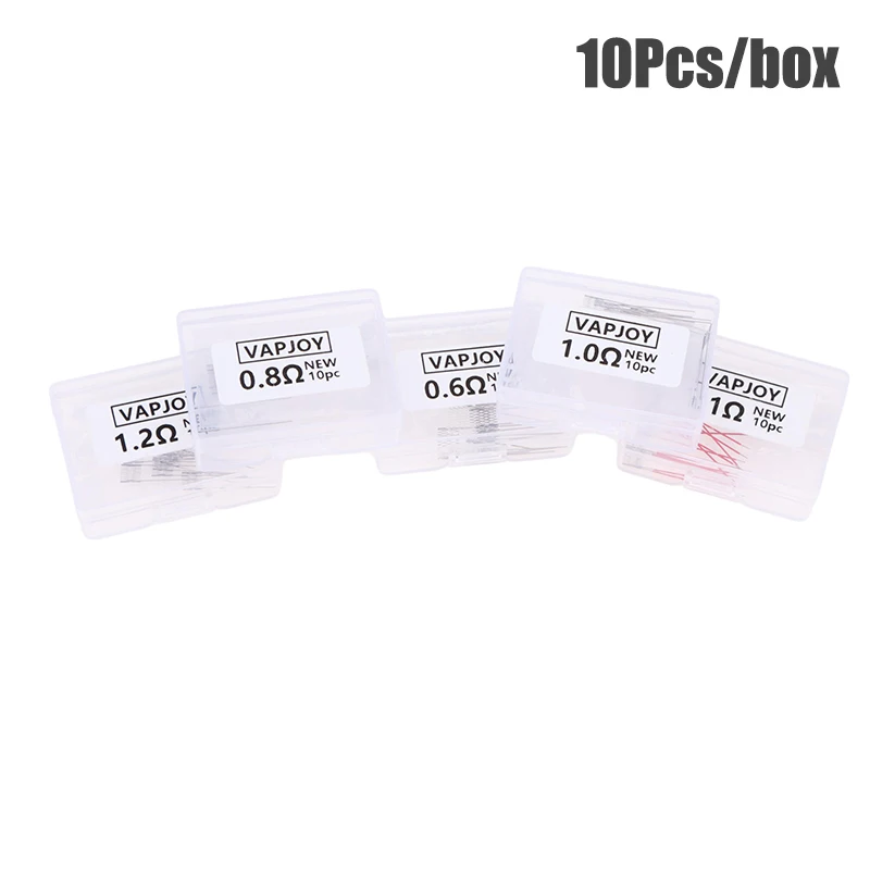 DIY Rebuild Mesh Coils 0.6/0.8/1.0/1.1/1.2 Ohm 10Pcs/Box For Eplacement Prebuilt Coil Accessories