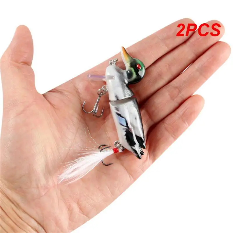 

2PCS Duck Multi-section Bait Fishing Lure Artificial Multi-section Bait Fishing Tools Floating Artificial Bait Simulation Fake