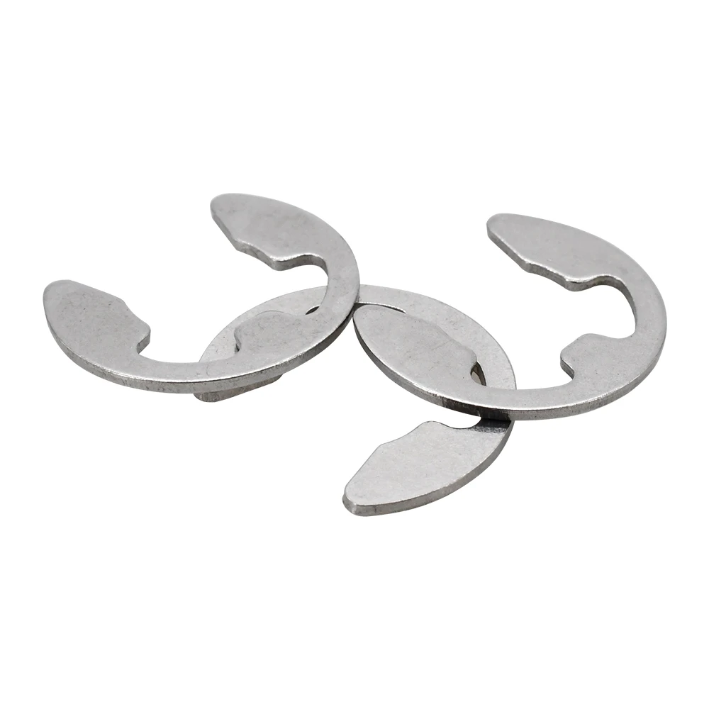 Description Picture 6 of itemM1.2 M1.5 M2 M3 M4 M5 M6 M8 M9 M10 M12 M15 External Retaining Ring 304 Stainless Steel E Clip Snap Circlip Shaft Washer Gasket