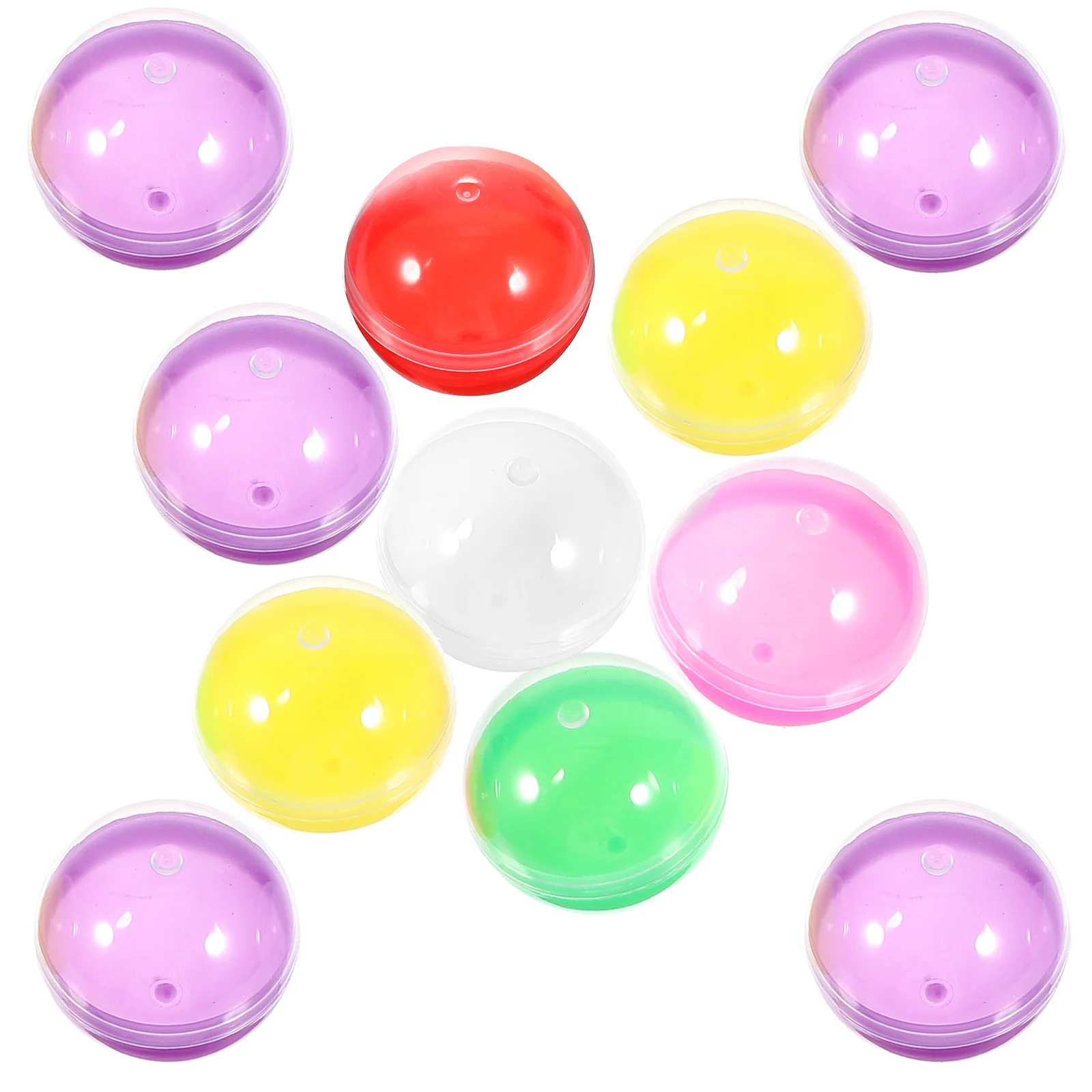 

28mm Plastic Fillable Balls Openable Storage Packing Balls Funny Colored DIY Balls Colorful Balls Multi-use Twisted Balls