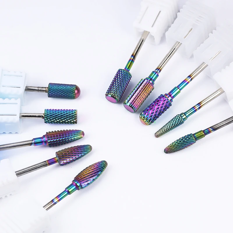 텅스텐 스틸 네일 드릴 비트 전문 매니큐어 밀링 커터 강력한 절삭력으로 단단한 손톱에 사용 가능 내구성 있는 전동 파일 버