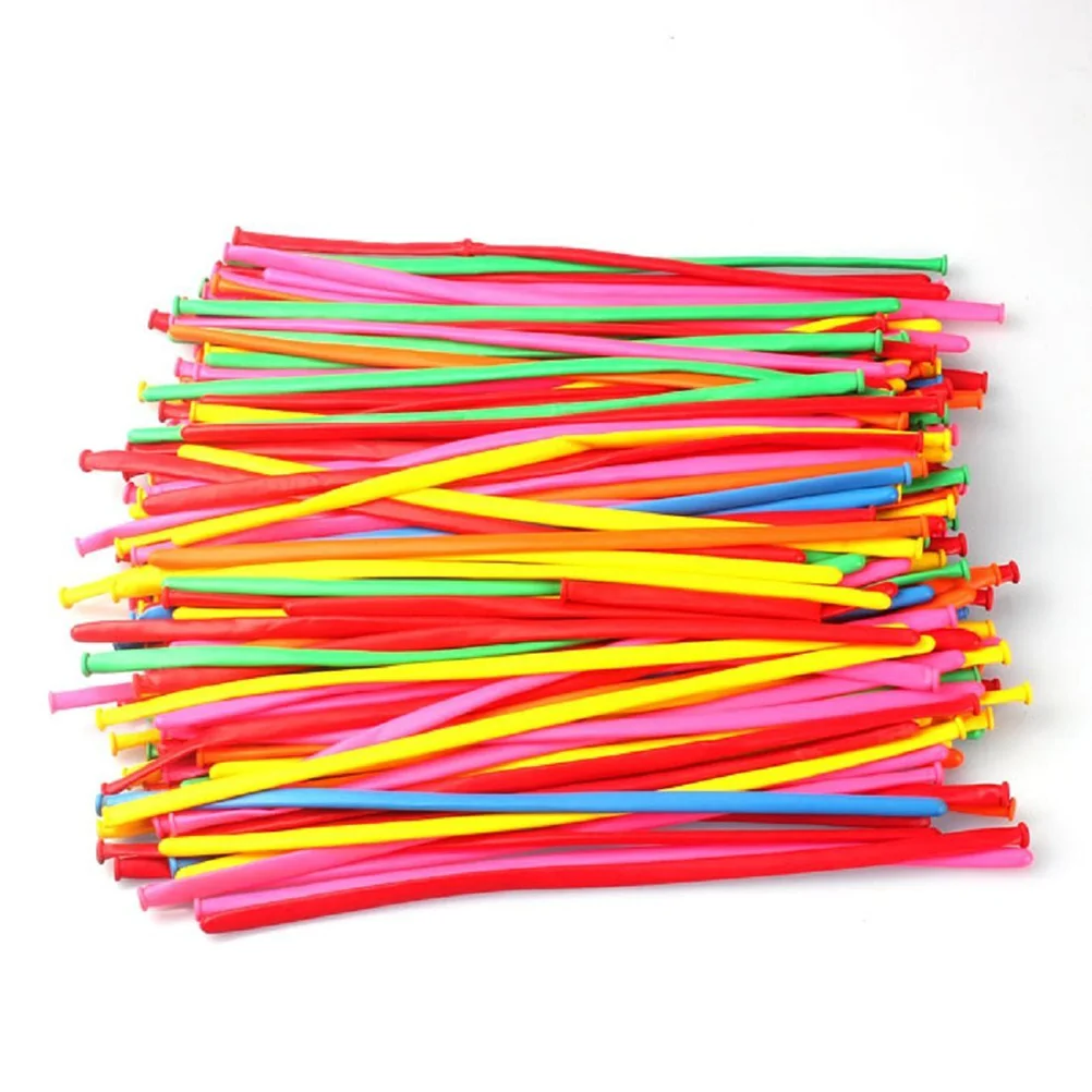 

Long Balloons Latex Twisting Balloons: 200pcs Assorted Color Balloons Modeling Balloons for Twisting Animals Flower