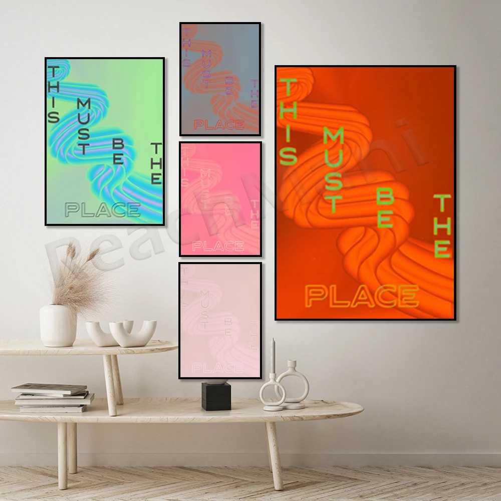 This Must Be The Place, Vintage Home Decor Poster, Y2k Decor, Y2k