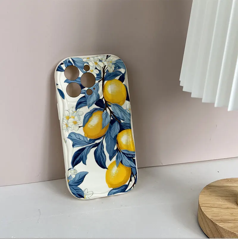 Summer Fresh Fruit Lemon Print TP Phone Case Cover