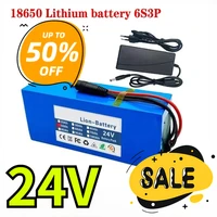 6s3p 24V 30Ah 18650 Lithium Battery Rechargeable Battery with BMS Protection Board Lithium-ion Battery Pack with Charger 1