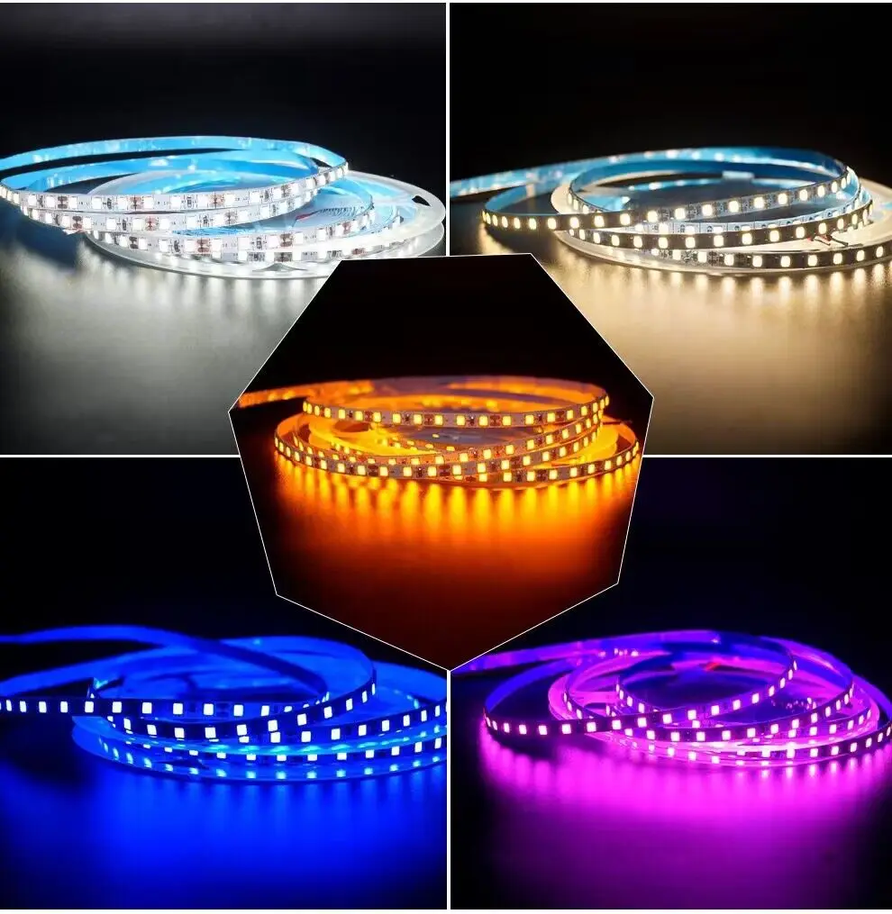 5M 2835 SMD DC5V/12V flexible strip light;60/120LED/m,5mm wide PCB,white  pcb;IP20/IP65/IP67 - AliExpress