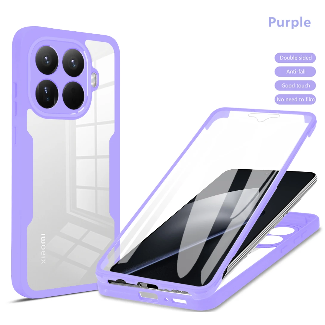 Clear 360 Full Wrap Case with Camera Lens and Screen Protection