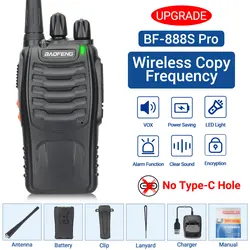 Enhanced Long-Range UHF Portable Two-Way Radio (1PCS No Type C Hole)