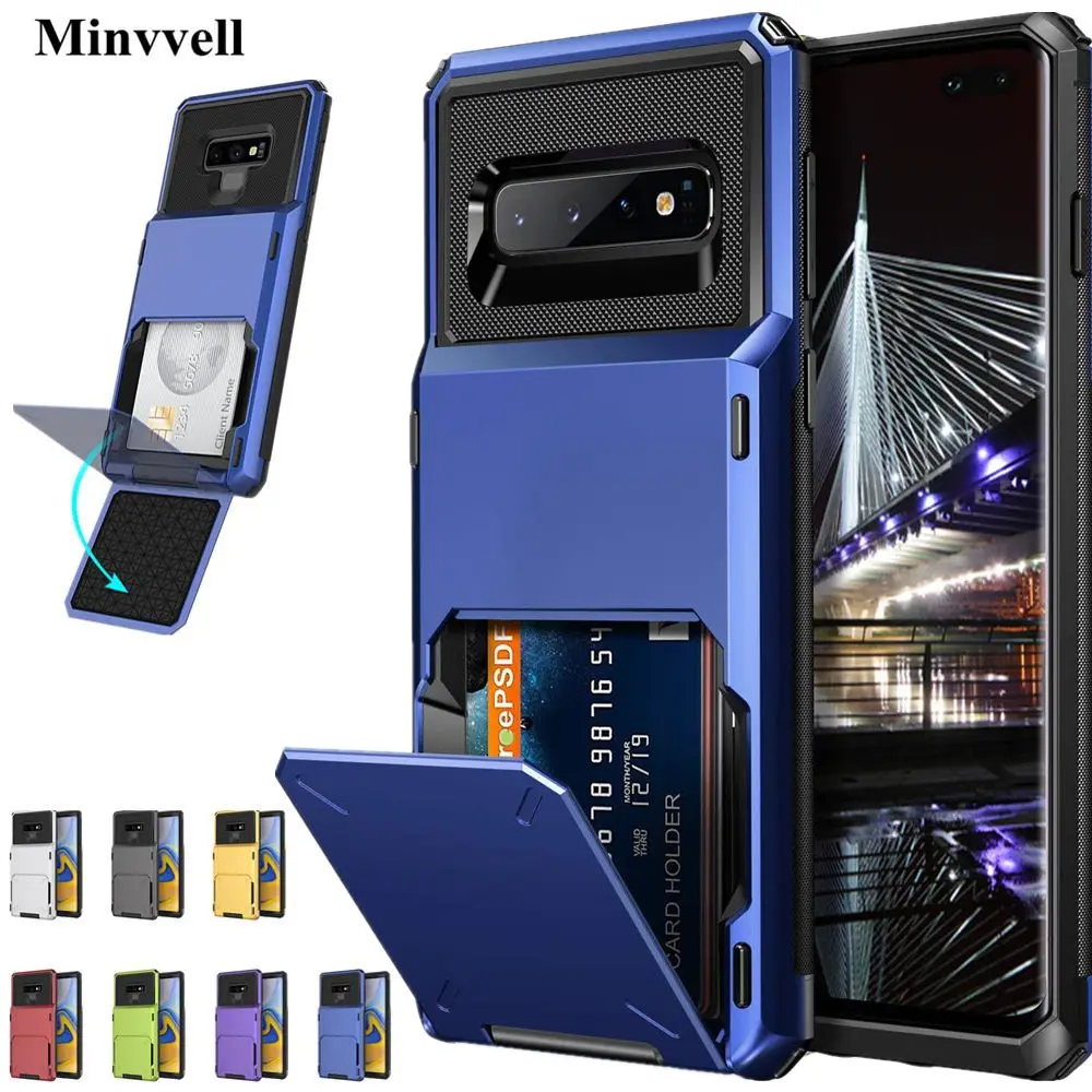 

Card Slots Wallet Case For Samsung Galaxy S10 S22 S21 S20 A7 2018 A750 S8 S9 Case For Samsung A750 A7 2018 S9 Plus Note 9 Cover