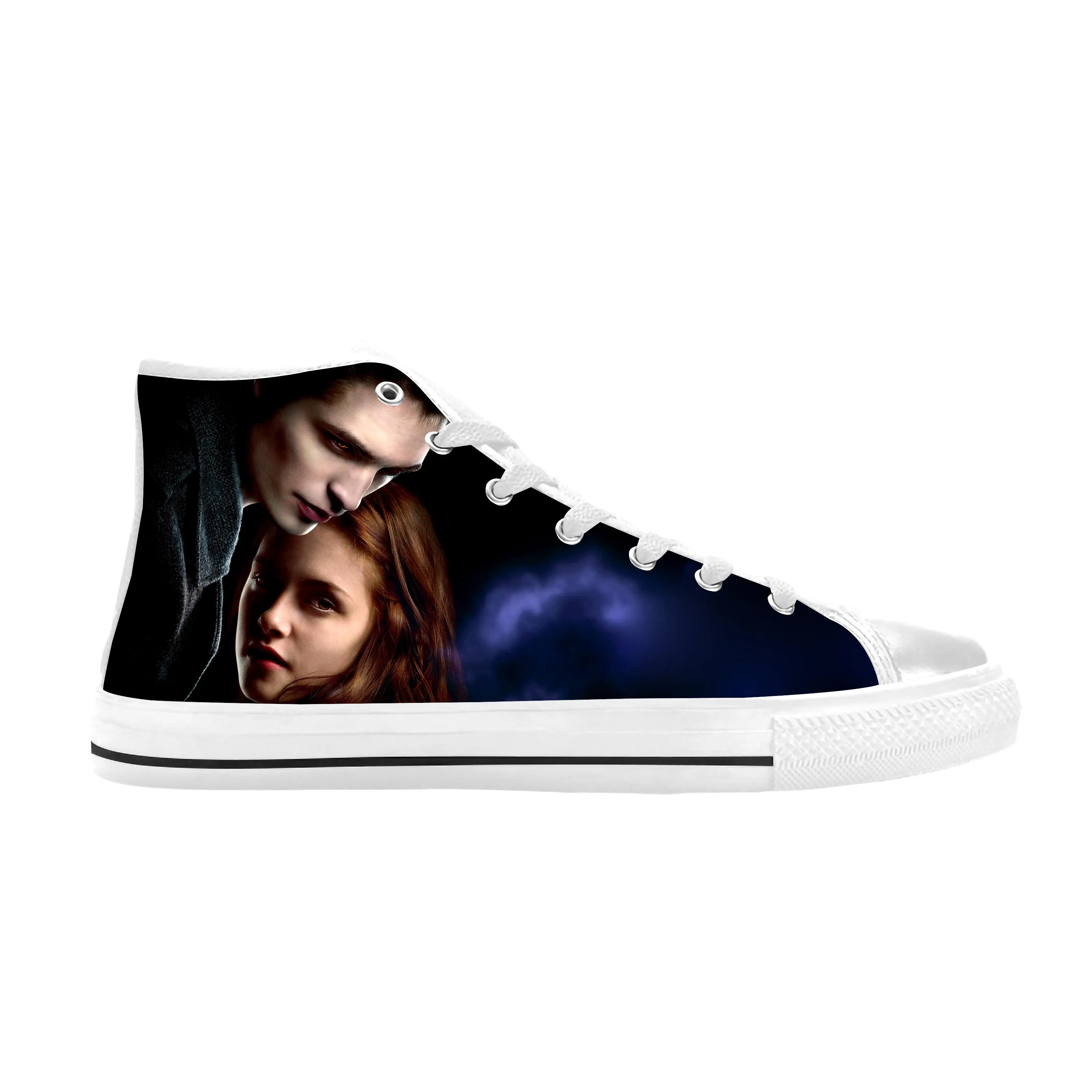 Movie The Twilight Saga Vampire Bella Edward Cool Casual Cloth Shoes High Top Comfortable Breathable 3D Print Men Women Sneakers