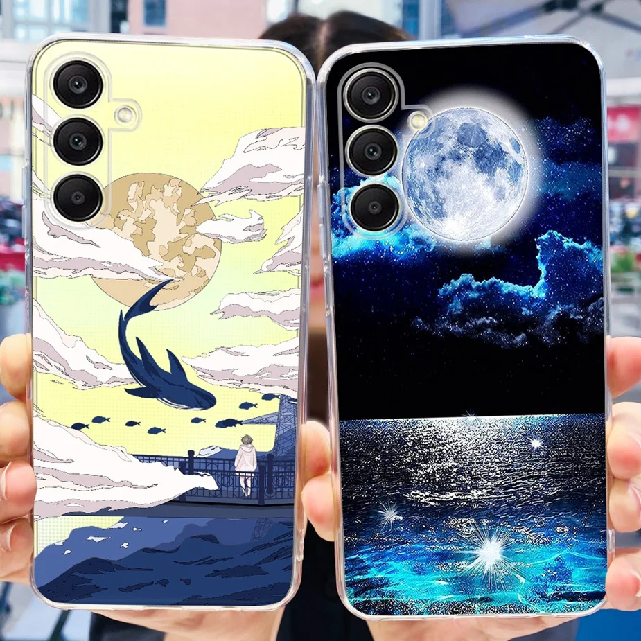 Luxury Painted Clear Silicone Case - Artistic Protective Cover
