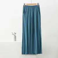 XL to 8XL Modal Pocket Loose Pants Spring summer Casual Wide Leg Pants solid color High Elastic Large size Trousers Homewear - Image 3