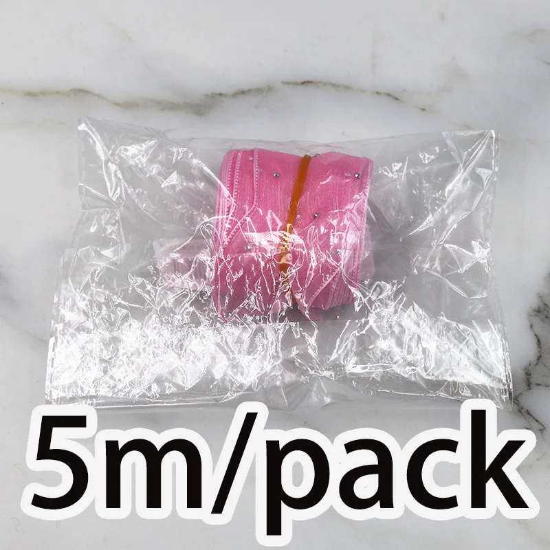 (5 Meters/pack) 4cm Bubble Pleated Tape Diamond Mesh Organza Ribbon Hair Bow Clothing Accessories Flowers Cakes Gift Packaging