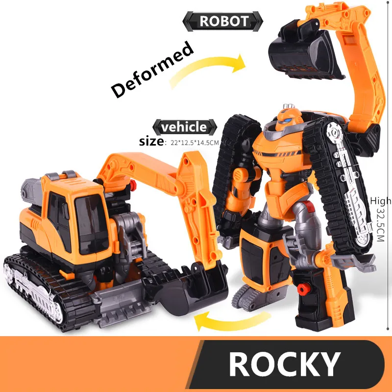 Robot Deformabile Originale Tobot 6 in 1, Auto Trasformabile ALPHA, Action Figure, Giocattoli Anime Coreani, Guerrieri Fratelli MAGMA - immagine 6