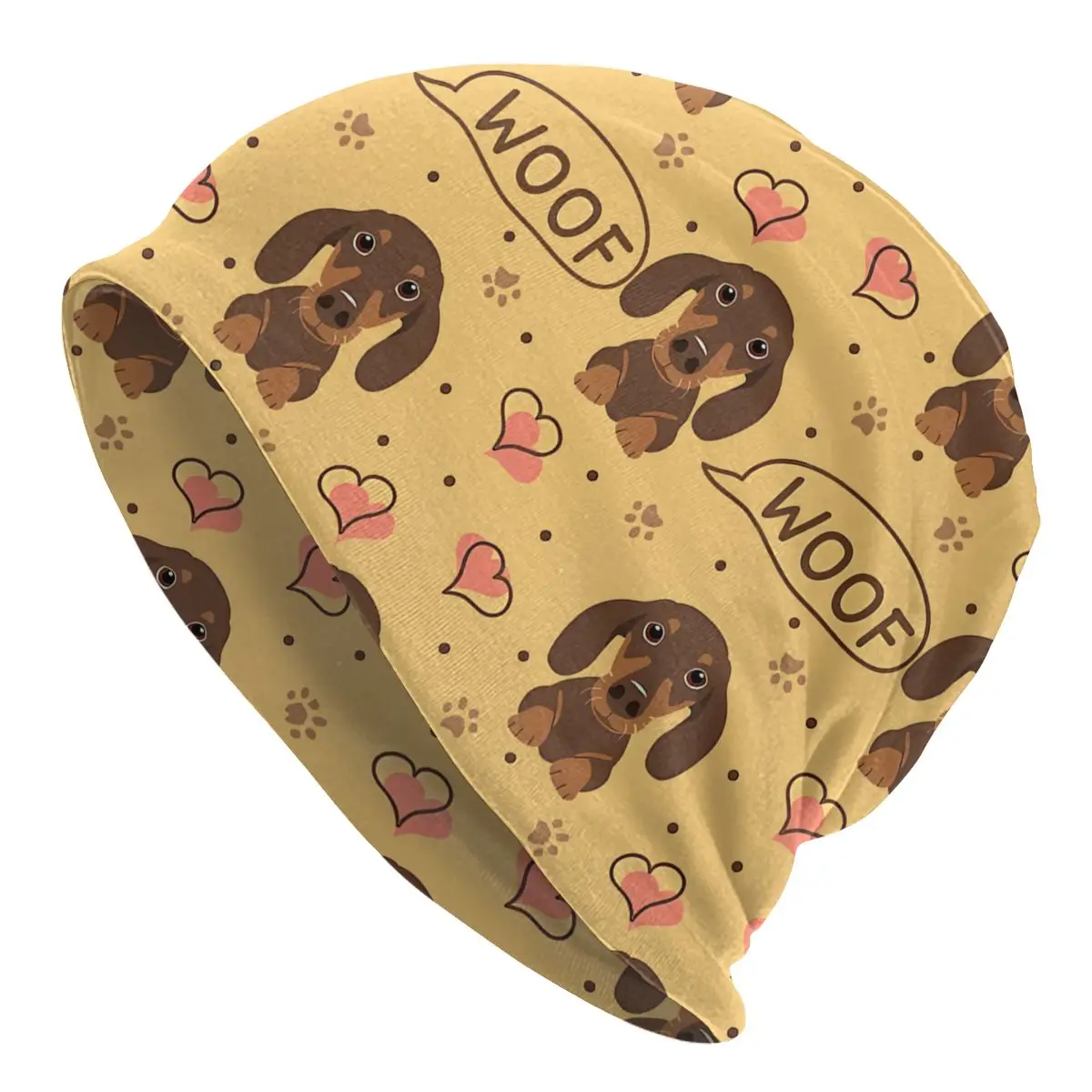 

Dachshund Sausage Dog Skullies Beanies Caps Love Chocolate Thin Hat Sport Sports Bonnet Hats for Men Women