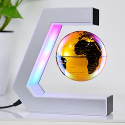 Rotating Magnetic Float With Led Light Home Decoration Kids Birthday Gift