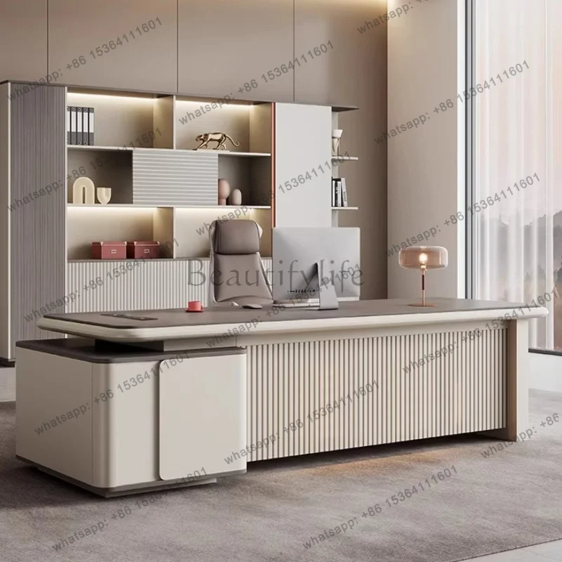 Bureau de travail minimaliste LJY Design, multifonctionnel, de style européen, moderne, artisanal, de luxe, meubles de bureau, meubles pour la maison