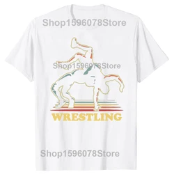 Wrestling - Themed Graphic Unisex Oversized Cotton T - Shirt - S (WHITE)
