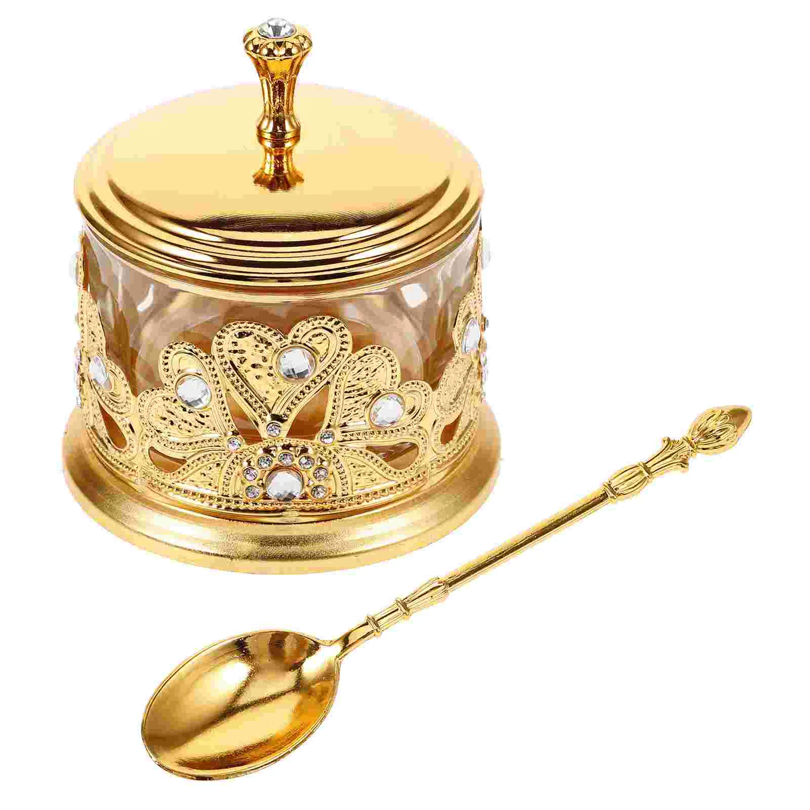 

1 Set Retro Seasoning Jar Spice Canister Condiment Box Embossed Design Storage Jar