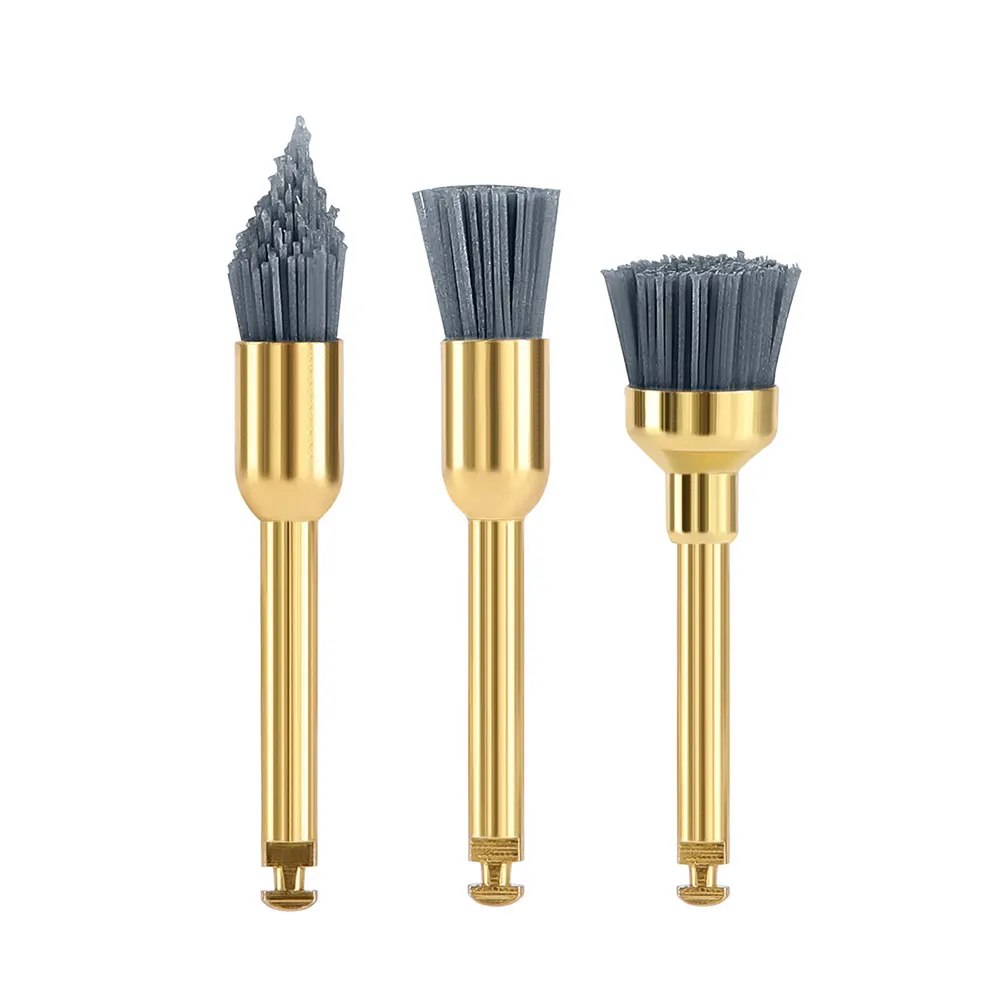 10 Stück AZDENT Dental-Polierbürsten aus Aluminiumoxid und Siliziumkarbid, Flache Scharfe Schalenform, Prophylaxe-Polierer für Winkelstücke – Detail 20