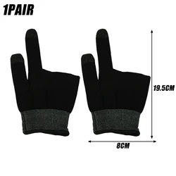 Breathable Touchscreen Gaming Thumb Sleeves - Sweatproof Performance Gloves (1 Pair Black)