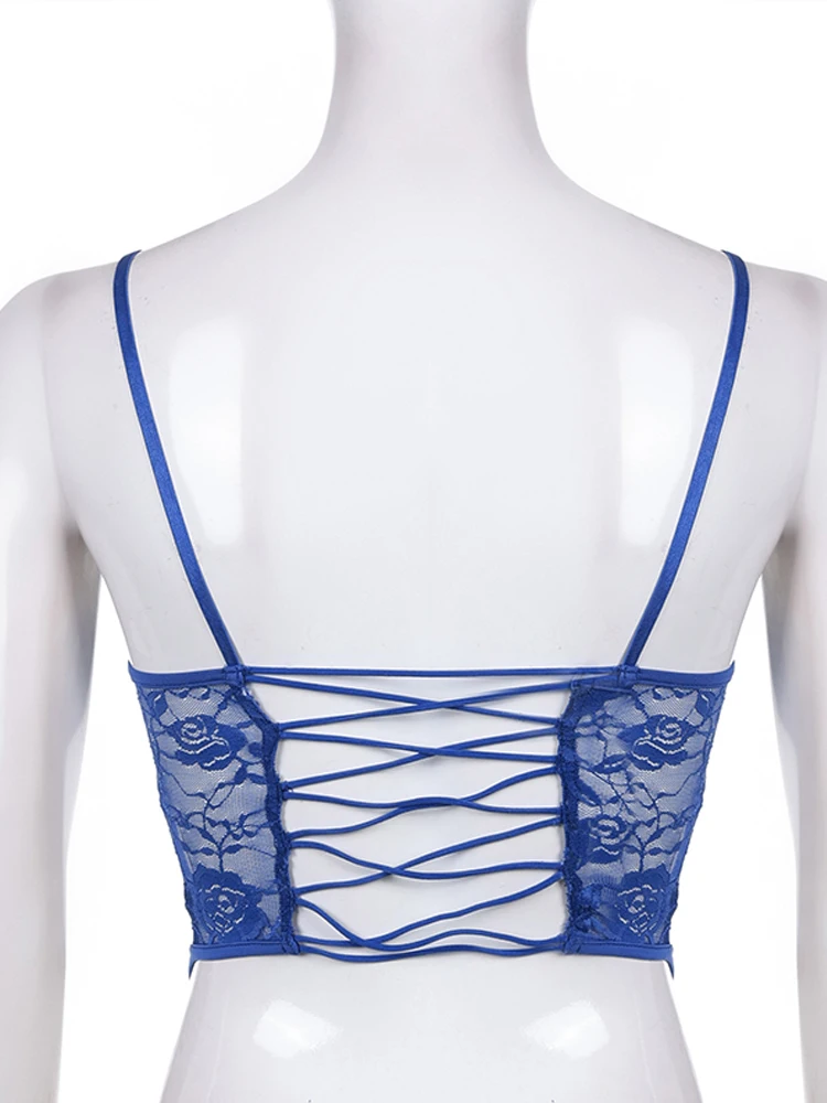下着・アンダーウェア 00s archive dead stock L.G.B. bra y2k Amazon | Agoky レディース セクシー レザー 光沢 クロップ