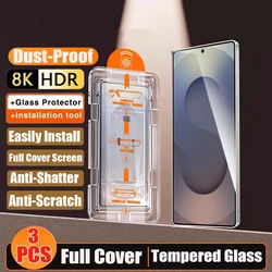 Oleophobic Coating Easy Installation Tempered Glass Screen Protector - 3 Pack - Galaxy S26 Plus (3PCS)