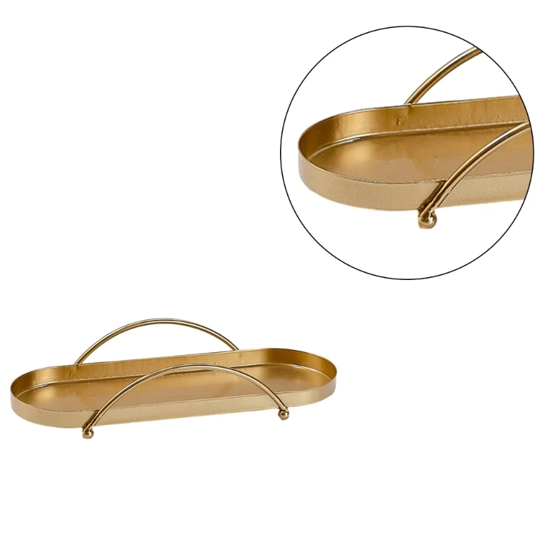 Modern Storage Rack Tray Convenient Iron Makeup and Jewelry for Professionals and Beauty Enthusiasts Alike 5