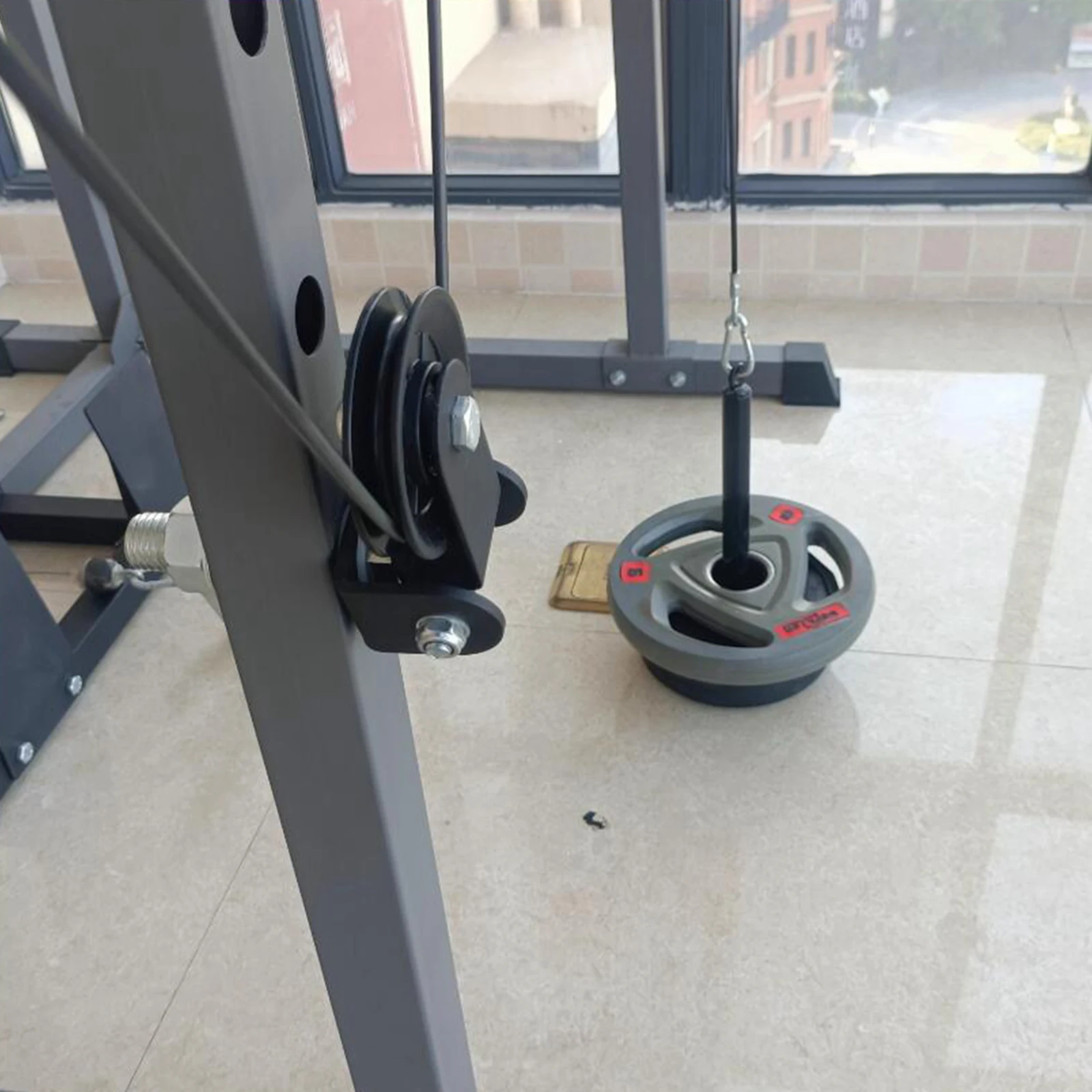 Gym Pulley Block Supplies Rotation Smooth Glide Pulley Strength Training Swivel 5
