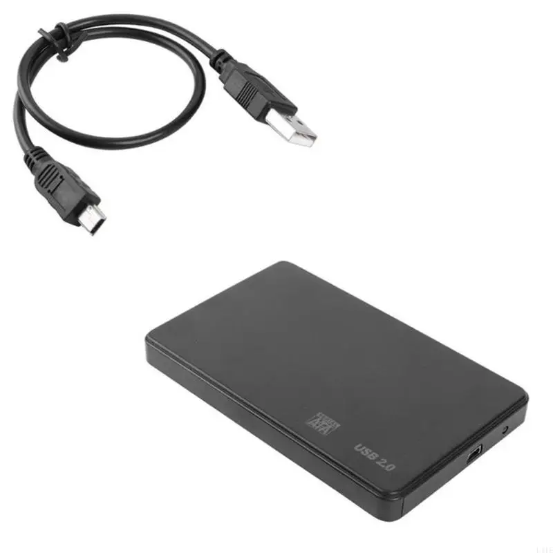 L41E 2PCS 2.5인치 외부 인클로저 USB2.0 핫 스왑 가능 도구가 없는 Hdds 솔리드 케이스 일반 적합
