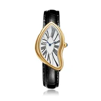 Nouveau Alien Crash Melt Twist Y2K montres pour hommes et femmes mode bracelet en cuir étanche montres à Quartz cadeau livraison directe 1