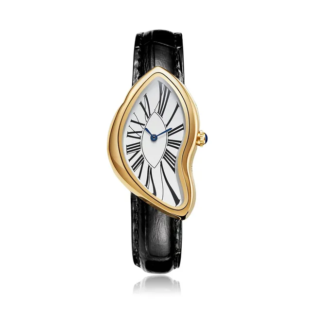 Nouveau Alien Crash Melt Twist Y2K montres pour hommes et femmes mode bracelet en cuir étanche montres à Quartz cadeau livraison directe 1