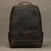 2023 New arrival leather backpack computer backpack 15.6 inch laptop bag for men male travel bags vintage business daypack men 3