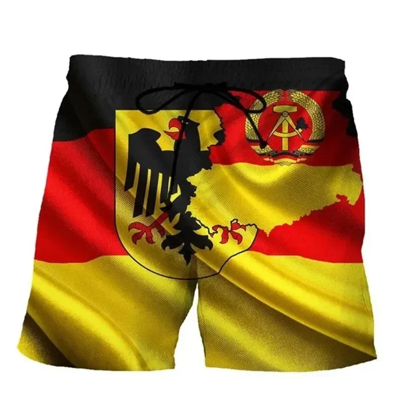 3D Printing Of The German National Emblem Flag Beach Shorts  Men Casual  Swimsuits  Wear Children Fast Drying Swim Sports Sand 3