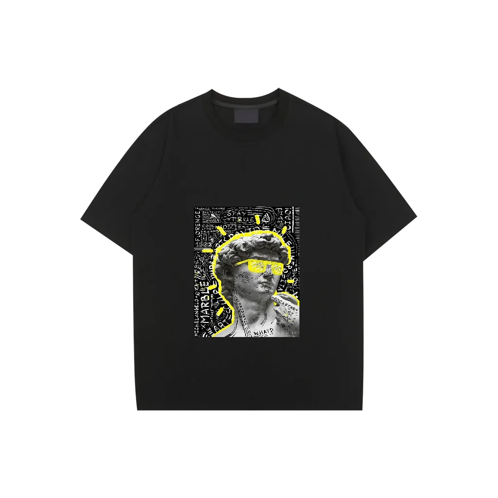 

Men Tshirt Oversized Cotton Letter Streetwear Hip Hop Harajuku Vintage Graphic Short Sleeve Tops Aesthetic Clothing