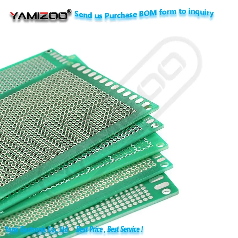 1개 단면/양면 2mm 회로 기판 PCB 범용 9x15cm 브레드보드 6x8홀 20*30cm 주석 도금