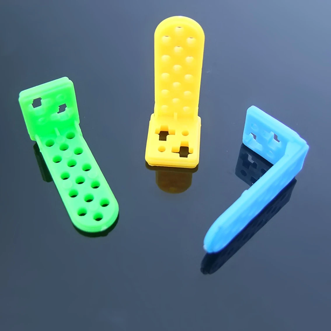 Colour L Type Plastic Angle Code Bracket Fixing Angle Form Frame DIY Model Making Materials Accessories Blue/Yellow/Green