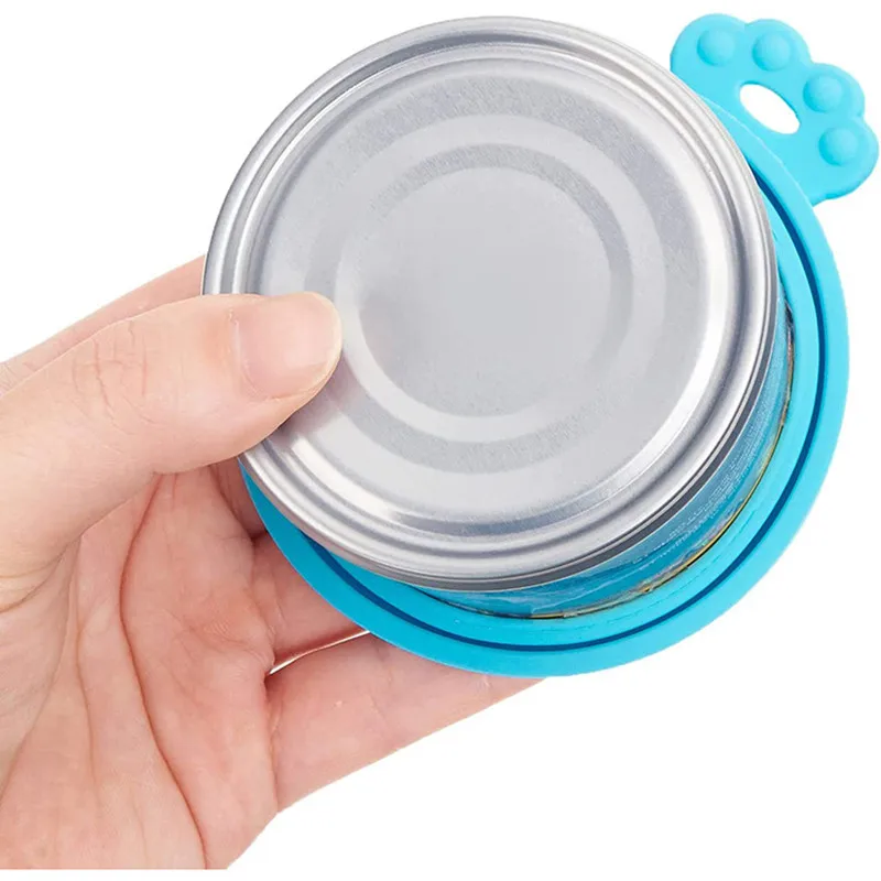 Silicone Reusable Pet Food Can Lids - Sealed Storage Caps