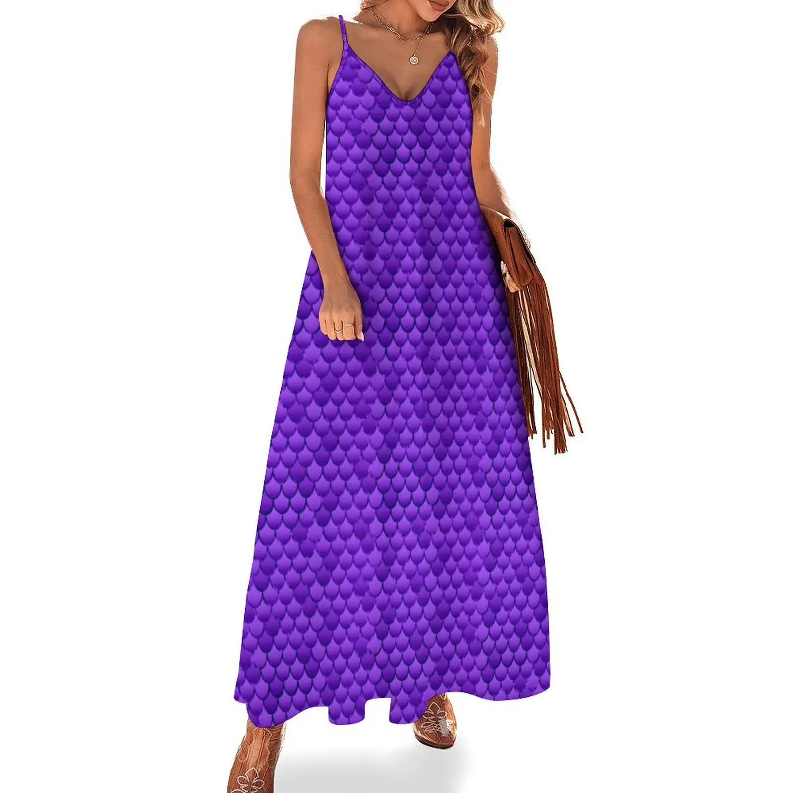 

Pattern #14 - Scales Purple Sleeveless Dress Party dresses for women dresses for women 2024 luxury designer party