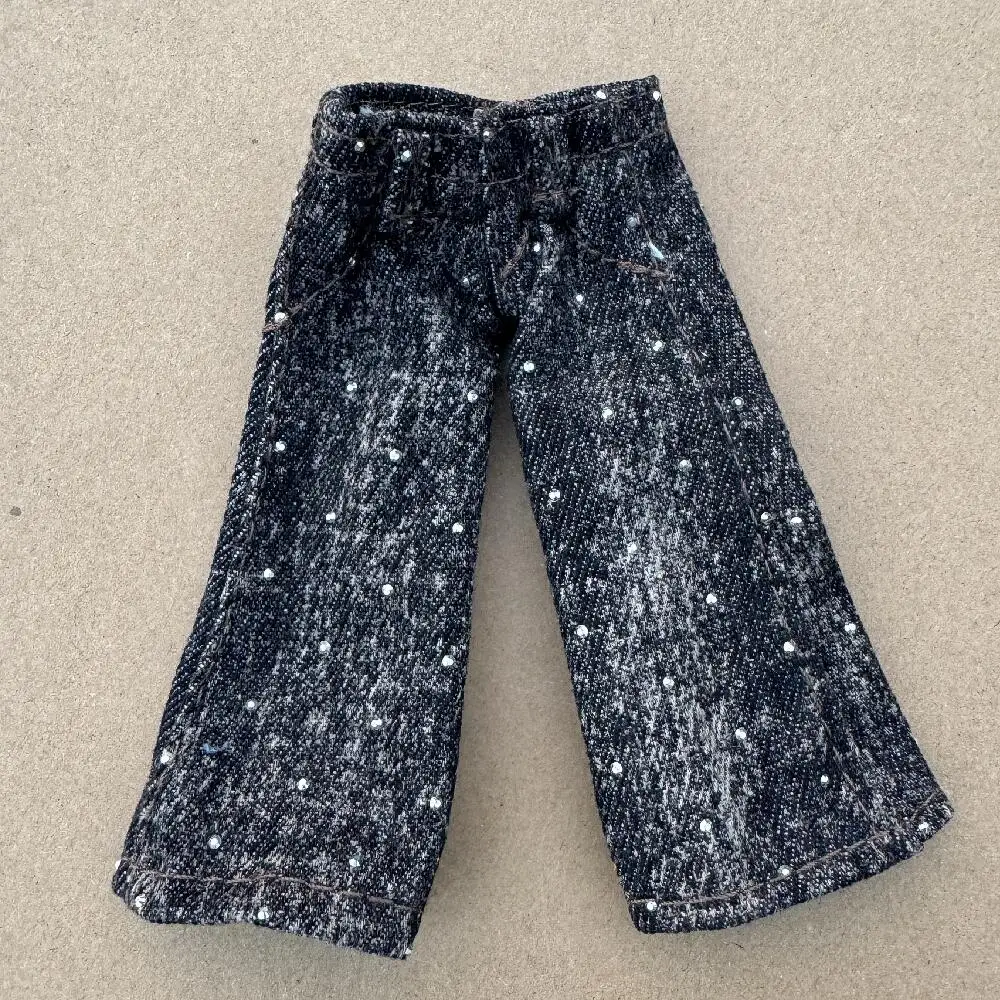 Handmade Vintage Hip-Pop Doll Trousers - DIY Accessory