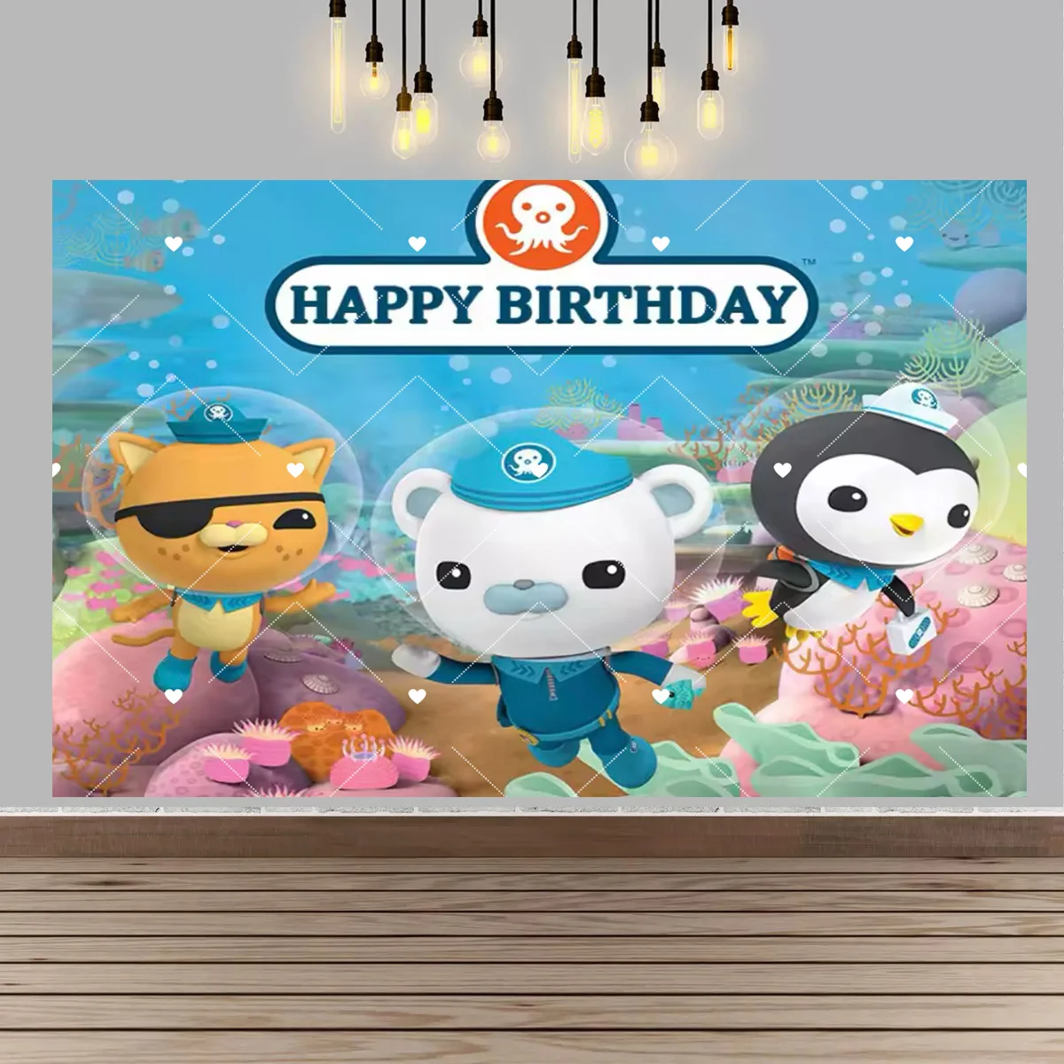Oktonauten Thema Kinder Geburtstag Party Dekor Hintergrund Poster Kuchen Tisch Dekor Requisiten Baby Dusche Foto Requisiten Hintergrund – Detail 8