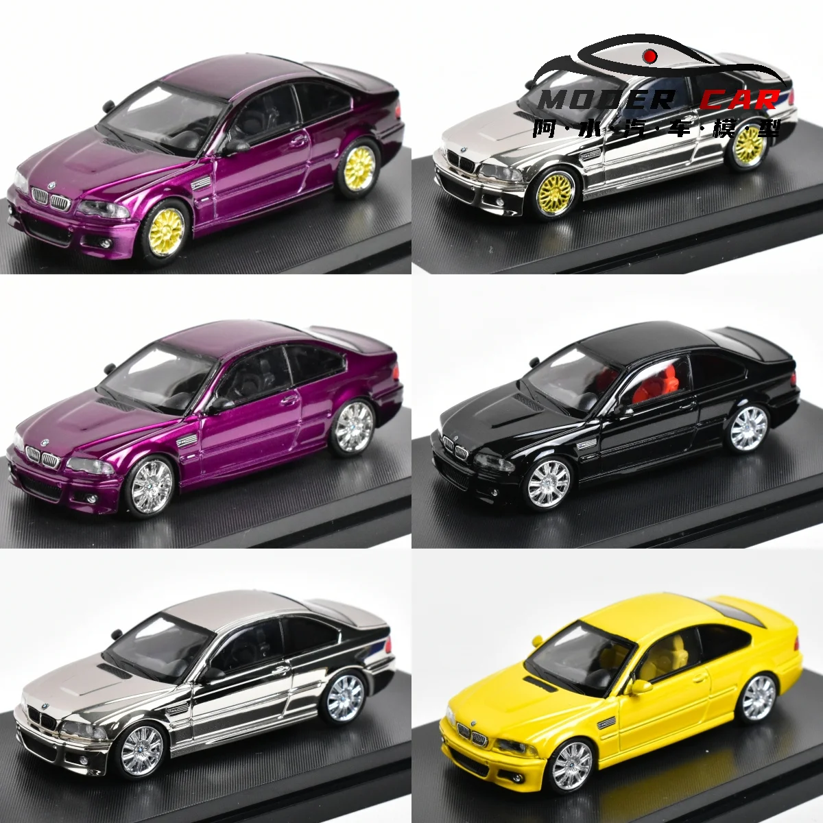 Carro modelo SH SW-Diecast, E46, M3, 1:64 - AliExpress