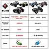 16103 Fast Rc Cars 50km/h 1/16 Off Road 4WD with LED Headlights,2.4G Waterproof Remote Control Monster Truck for Adults and Kids 2
