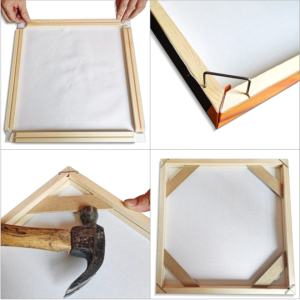 Photo Frame Handmade Wooden Frame Panel Kit Diamond Image Poster Advertising Canvas Painting Size Factory Export photo frame,wood canvas frame,wood photo frame,wood frame,wood picture frame,art frames